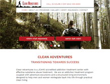 Tablet Screenshot of cleanadventures.com